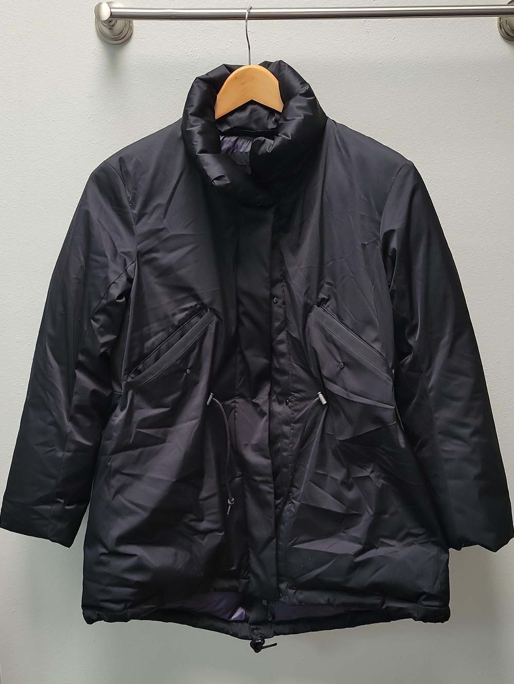 Uniqlo+ Jil Sander Black Puffer Jacket with High Collar